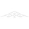 Ekena Millwork Pitch Whitman Architectural Grade PVC Gable Pediment, 48"W x 10"H x 1"P (5/12) GPP048X010X100WHI - alternate 5
